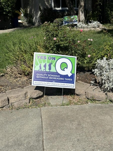 Measure Q yard signs are seen in front of houses around the neighborhoods of San Ramon. The parcel tax requires a two-thirds majority in the Nov. 5 election in order to pass.