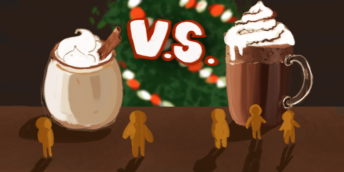 Eggnog and hot chocolate go head-to-head in a vicious battle of the holiday drinks. Which one is the true fan favorite?